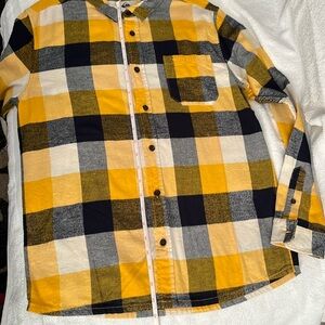 Quicksilver Motherfly Flannel 
Shirt for Kids Size 14 Regular Fit New